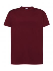 Tee shirt Homme JHK bordeaux 100% Coton