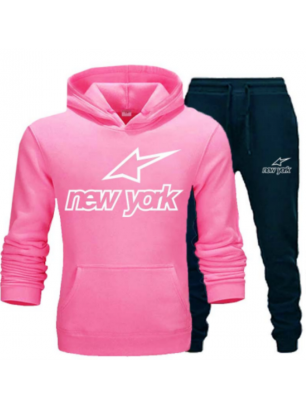 Jogging enfant unisexe New York Etoile rose